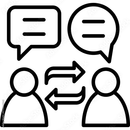 Communication Skills line icon
