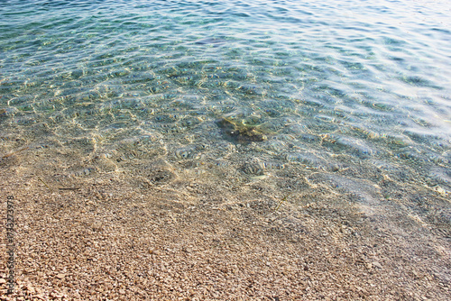 Sea Water and Beach Coast in Drvenik, Croatia