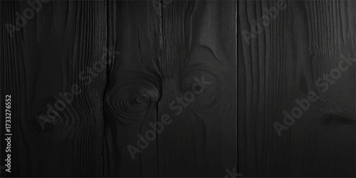 Dark brown vintage wood plank board texture with black grunge grain pattern surface