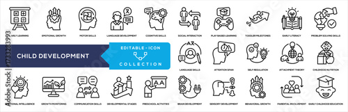 Line - Child Development Icon Collection