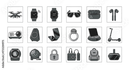 Gadgets and Accessories Collection.