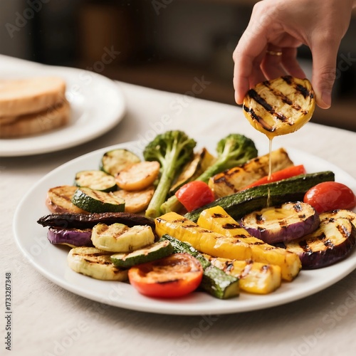 grilled vegetable platter