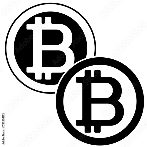 Bitcoin Icons , logo, illustration, vector