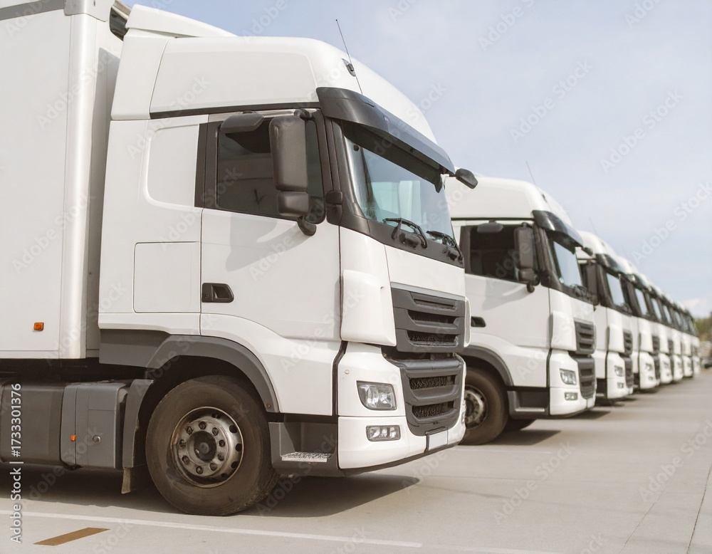 Fototapeta premium TRUCK トラック logistics MOCK UP