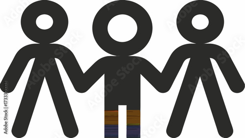 Diverse team holding hands united in purpose, symbolizing collaboration, unity, and shared success for modern businesses