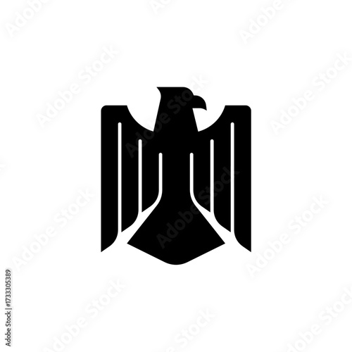 Eagle Logo Symbol. Abstract Bird Emblem Template