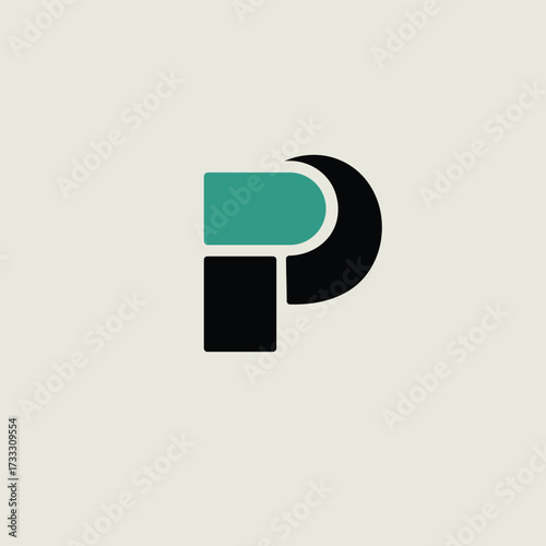 Letter P Logo Modern, Minimalist