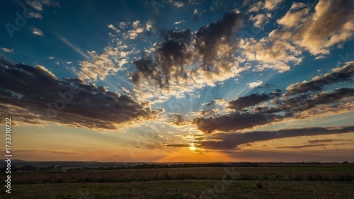 sunrise over the mountains