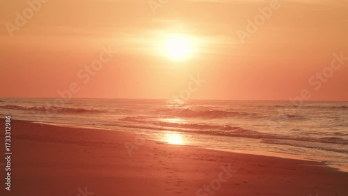 Coastal Dawn: Sunrise Over Folly Beach, South Carolina