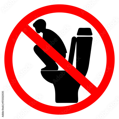 No Squatting on the Toilet Seat
