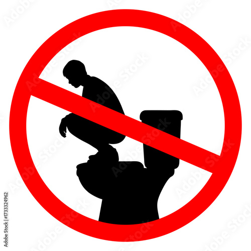No Squatting on the Toilet Seat