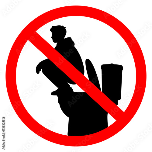 No Squatting on the Toilet Seat