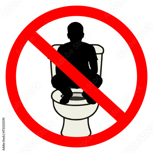 No Squatting on the Toilet Seat