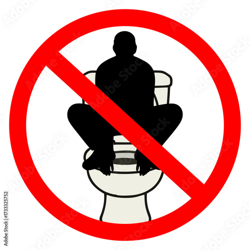 No Squatting on the Toilet Seat