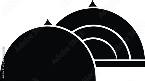 continuous line aerial sketch of futuristic tidal illustration on transparent background