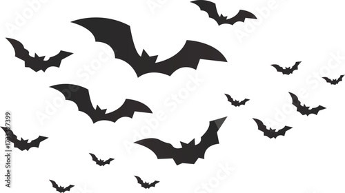 set of halloween bats