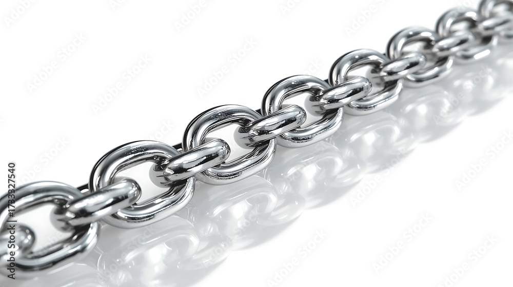 Fototapeta premium chain , A thick silver chain