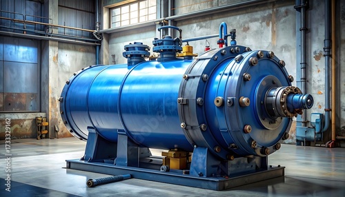 Industrial machine in a large factory