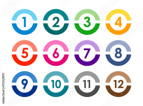 Number icon vector illustration. Infographic number icon vector. number icon vector