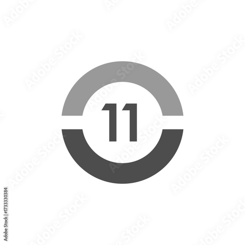 Number icon vector illustration. Infographic number icon vector. number icon vector
