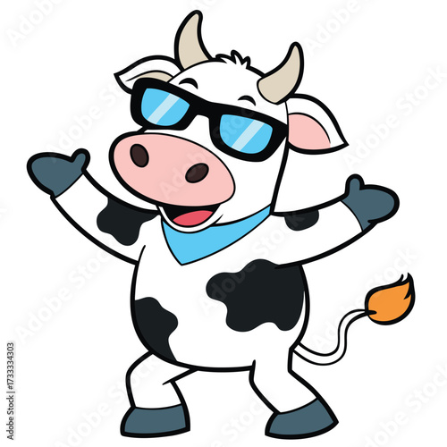 funny cow cartoon