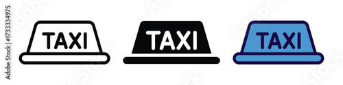 Taxi lamp icon vector. City Navigation and Travel Guides symbol. vector illustration.