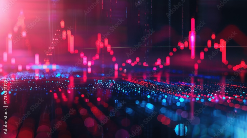 Fototapeta premium stock market background image