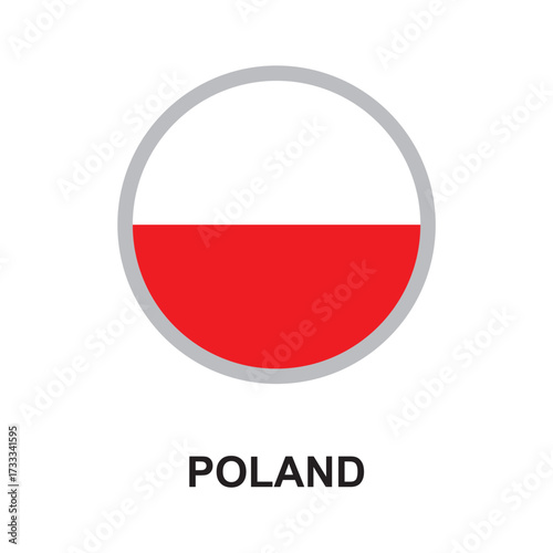 Free Download poland national flag circular vector design - GFXLoad