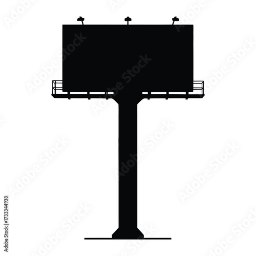 Blank billboard ready for your vibrant advertising campaign in high definition for maximum visual impact and broad reach to potential customers