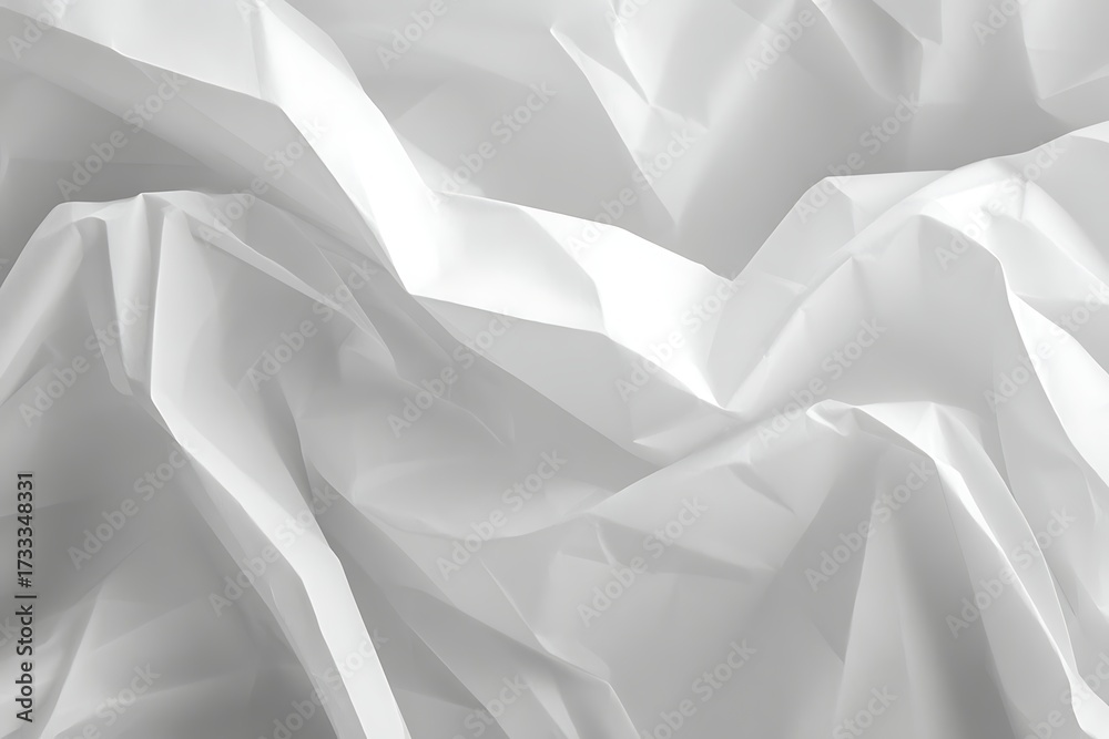 Fototapeta premium Photorealistic Crumpled Paper Surface