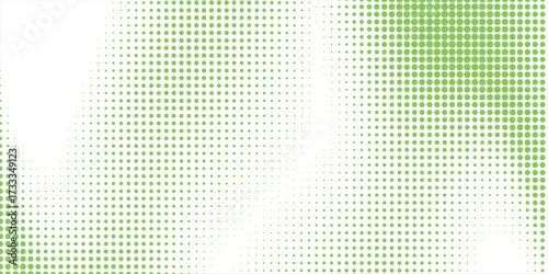 Light Green vector modern geometrical circle abstract background. creative Dotted texture template. Geometric pattern in halftone style with gradient.Eps 10