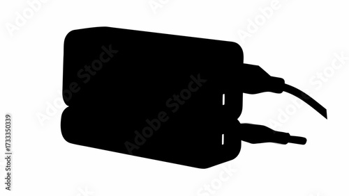 Two black power bank chargers stacked, ready for immediate energy boost and device charging, essential tech for modern life.