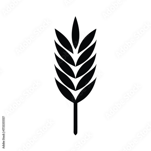 Wheat Stalk Icon Vector Illustration