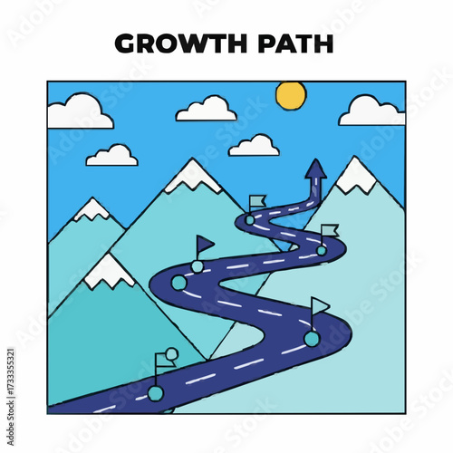 Vector illustration design of a ski lift sign and ski resort icon as winter sports equipment symbol