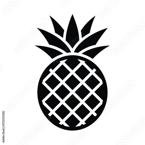 Pineapple Slice Icon Vector Illustration