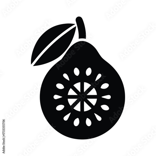 Guava Icon Vector Illustration