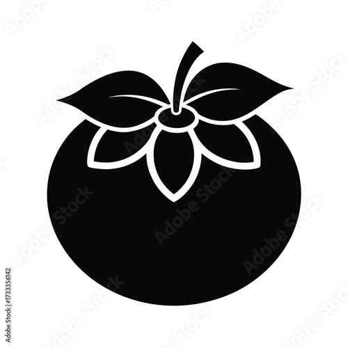 Persimmon Icon Vector Illustration