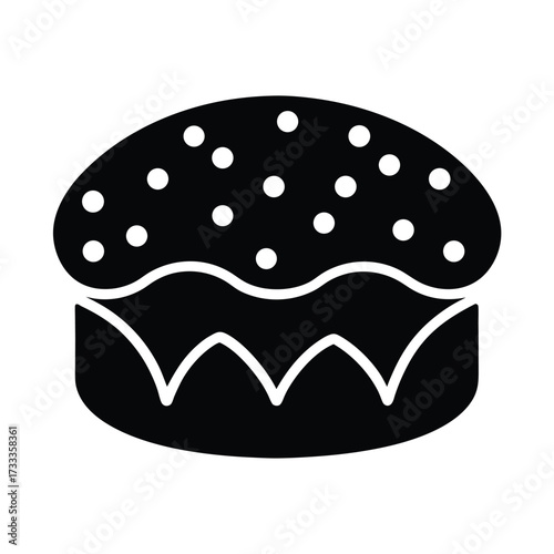 Colomba Cake Icon Vector Illustration