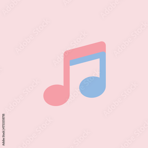 Melodic Symbols Harmonized in Soft Pastel Hues