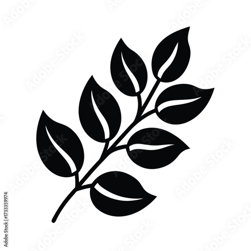 Coffee Branch Icon Vector Illustration