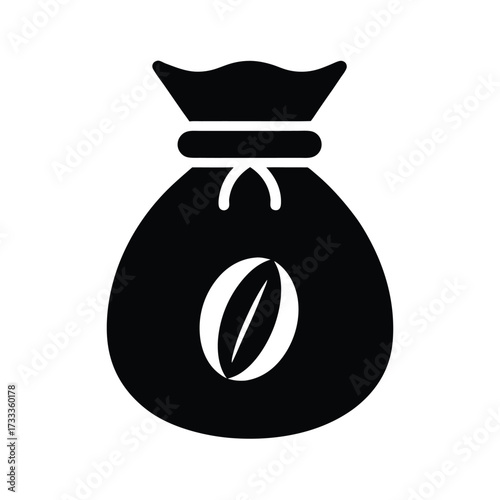 Coffee Sack Icon Vector Illustration