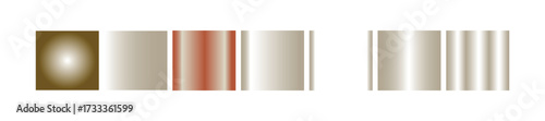 A gradient of metallic colors including gold, bronze, and silver, isolated on a transparent background