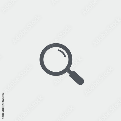 Magnifying Glass Illustration Search, Zoom & Exploration Icon