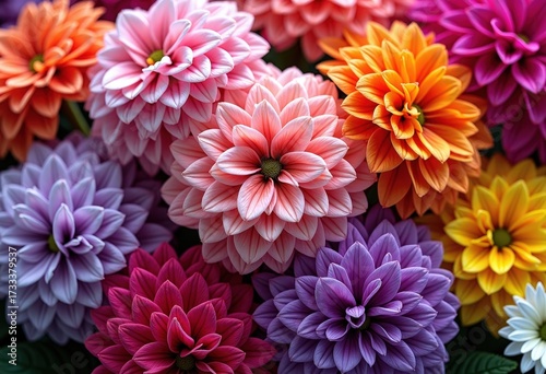Flowers with vibrant colors