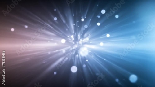 Abstract Light Streaks Radiating on Gradient Background