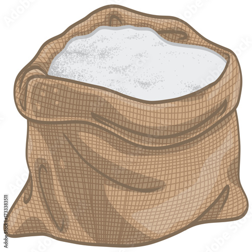 Sugar Sack Bag Vector Illustration