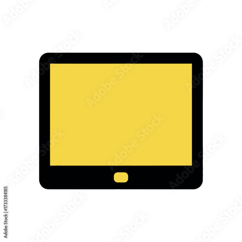 Modern digital tablet screen display