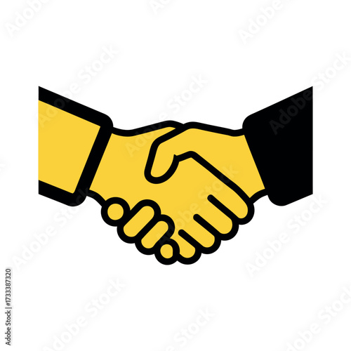 Handshake agreement partnership business success