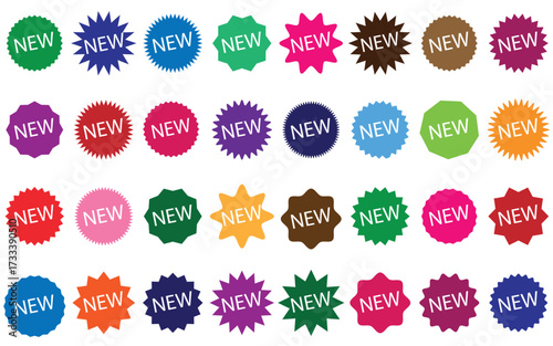 Starburst Sale Stickers and Price Tags – Vector Sunburst Badges, Promo Labels, and Callout Shapes Collection