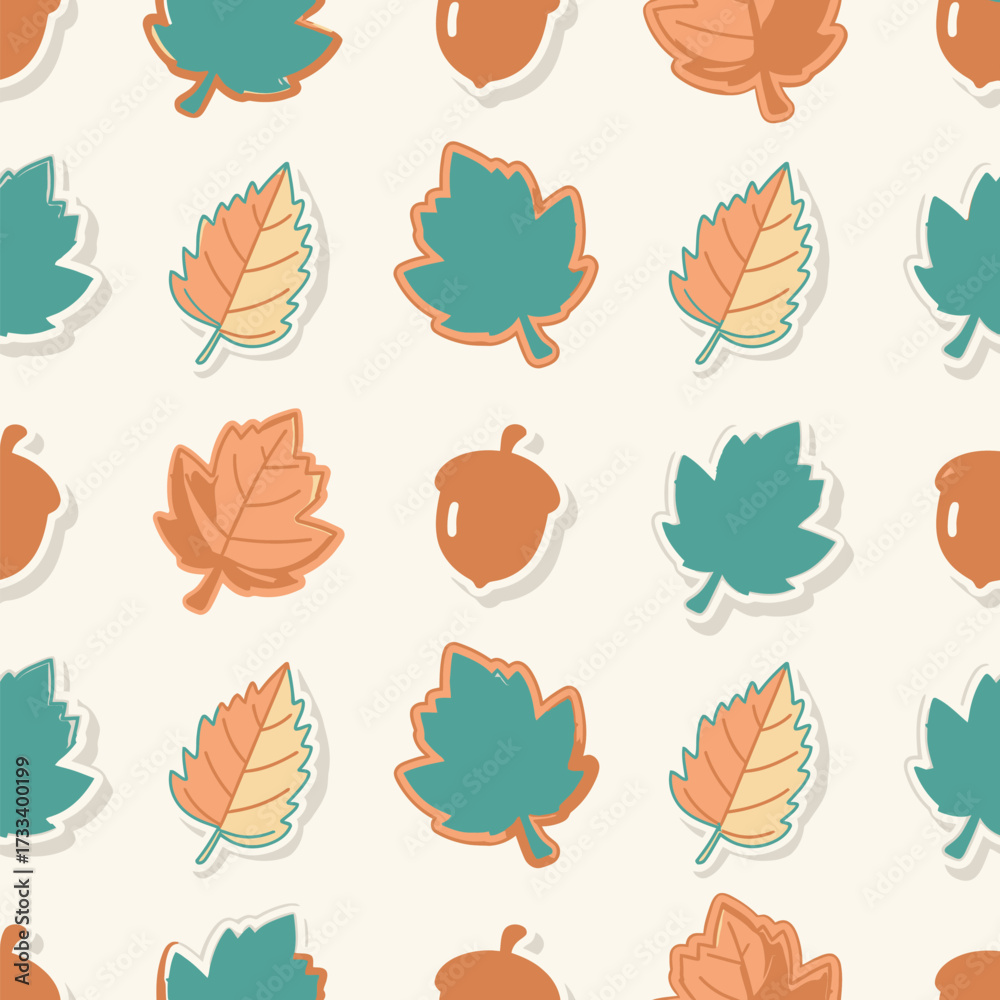 Fototapeta premium A Cute Kawaii Seamless Pattern featuring Charming Blue Foxes and Whimsical Red Mushrooms, Perfect for Children's Designs or Fabric Backgrounds
